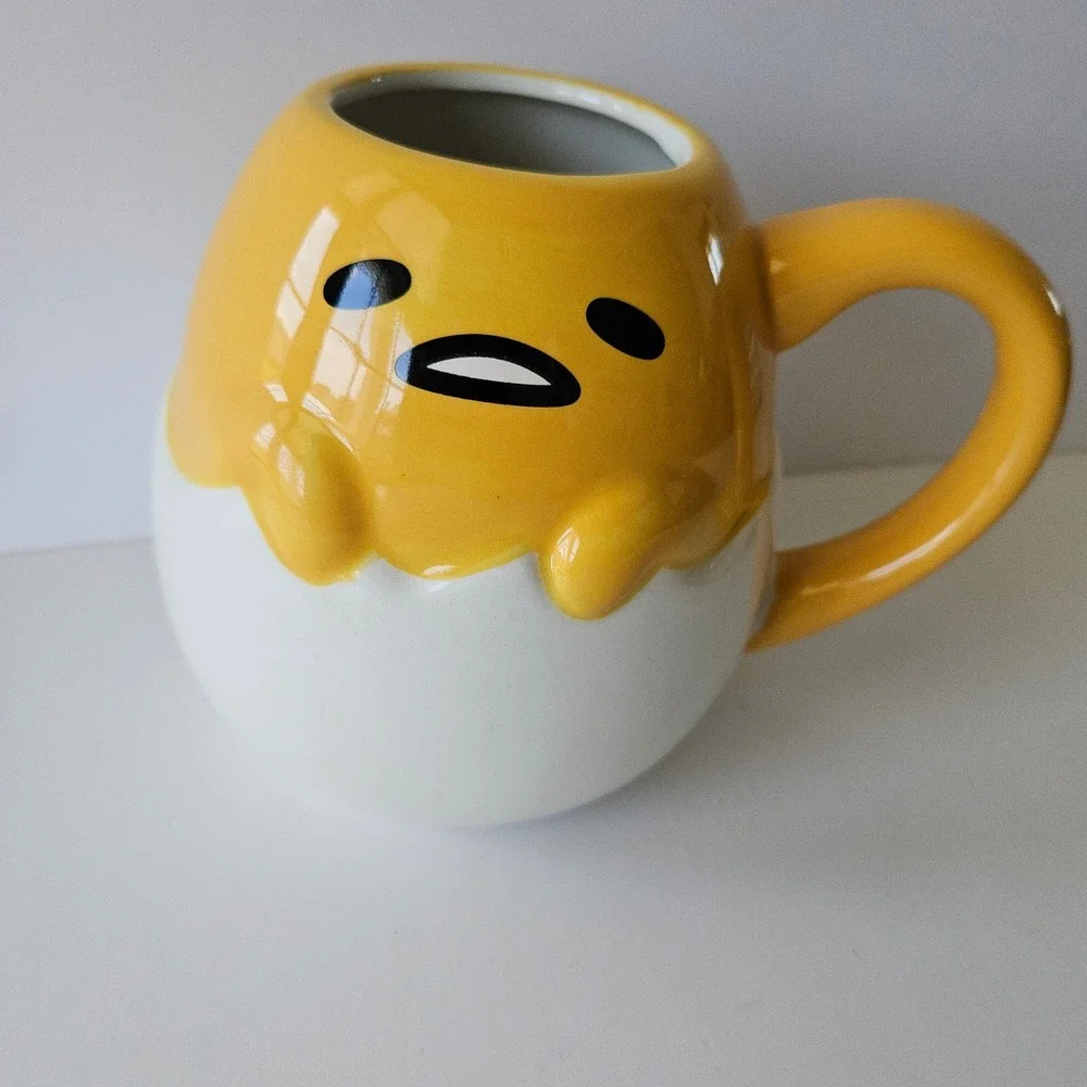NEW Sanrio‎ Gudetama Lazy Egg Mug Cup 20oz Sculpted Silver Buffalo World Market